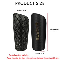 ZMD Soccer Shin Guards for Adults, Shin Pads Set for Men Women Lightweight Protective Soccer Equipment for Football Outdoor Games