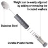 Rehabilitation Advantage Adjustable Weighted Tablespoon with Washer Center