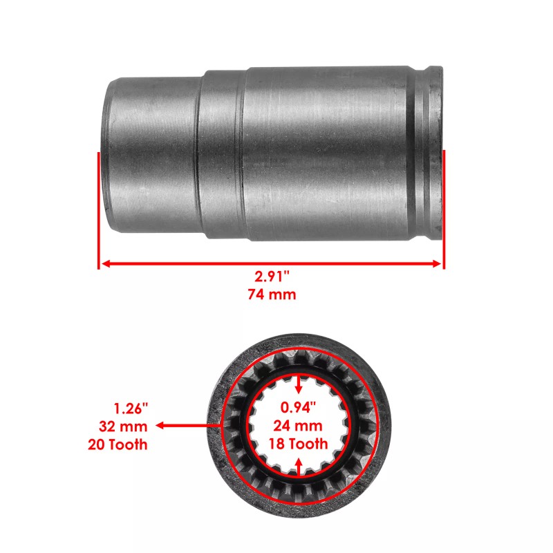Caltric Front Differential Drive Shaft for Can-Am Renegade 850 800R
