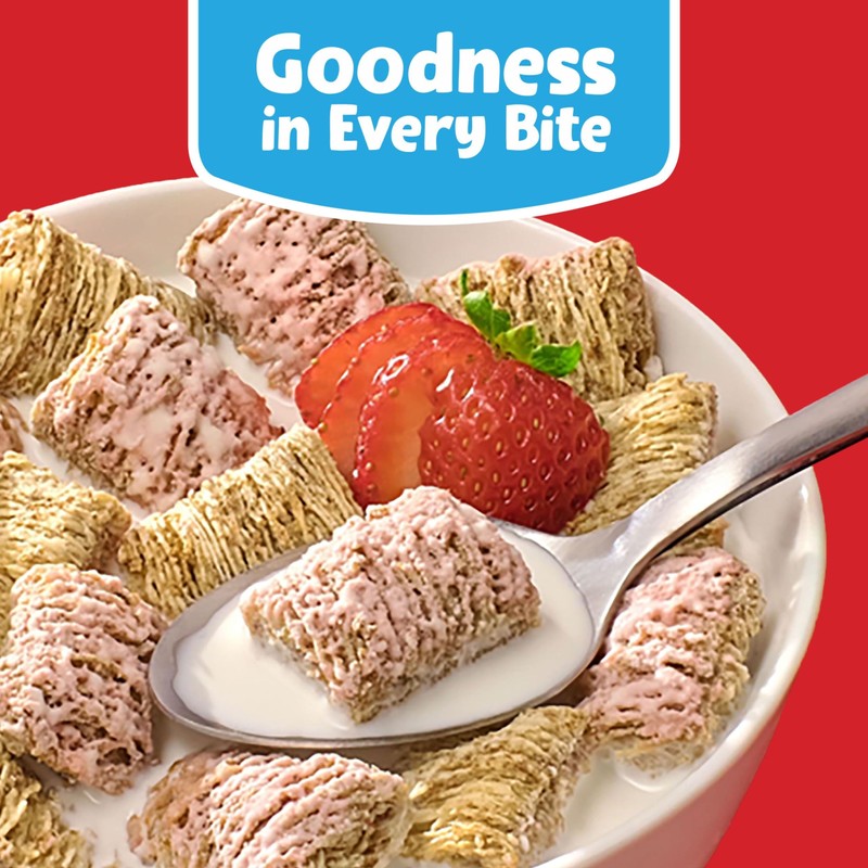 Kellogg's Frosted Mini-Wheats Breakfast Cereal, Kids Cereal, Family Breakfast, Strawberry,