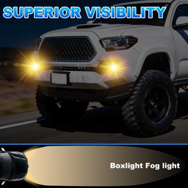 Fog Lights Assembly Kit for 2016 2017 2018 2019 2020 2021 2022 2023 Toyota Tacoma(Fits SR,SR5 Model Only), 1 Pair Bumper Driving Fog Lamps Set with H11 55W Halogen Bulbs