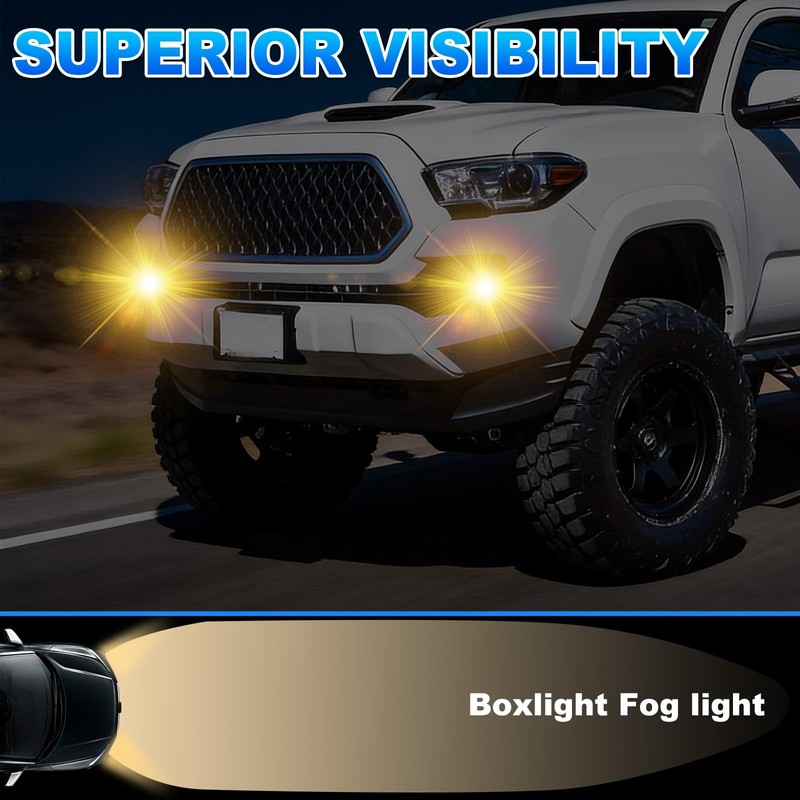 Fog Lights Assembly Kit for 2016 2017 2018 2019 2020