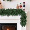 SHACOS 2pcs Artificial Christmas Garland Real Touch Winter Pine Garland