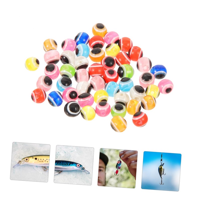 BIUDECO Supple Plastic Fishing Lure Eyes 4mm Size 3D Realistic