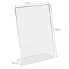 HMF 46954 Acrylic Table Stand Slanted DIN A4 Portrait and