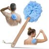 Loofah with Handle Exfoliating Skin Bath Mesh Sponge Luffa on