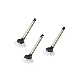 Stainless Steel Handle Dish Brush - Washing Up Brush Set of 3