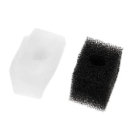 Aqua Della, Sponge AF-400 2pcs Black/White Aquarium Filter Spare Sponge for Aqua Della AF-100 Filter Keeps Water Clear and Clean Sponge in 2 Colours
