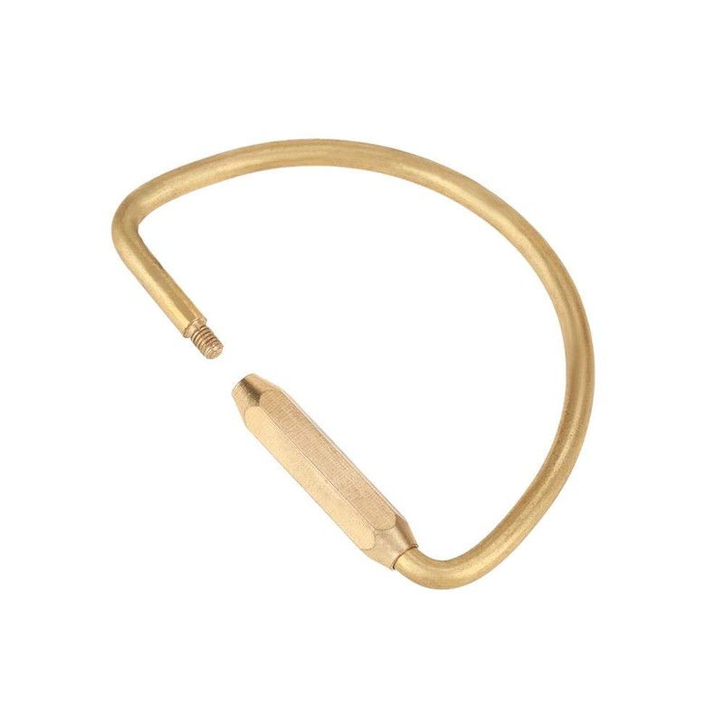 Keychain Hook Clip, Brass Screw Lock Carabiner Clip Hook Keychain