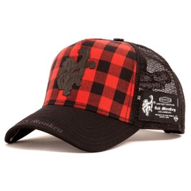 Red Monkey Buffalo Logo Black/Red RM1479 New Unisex Limited Fashion Trucker Cap Hat