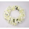 Hydrangea Wreath Door Wreath Table Wreath Approx. 36-38 cm Cream