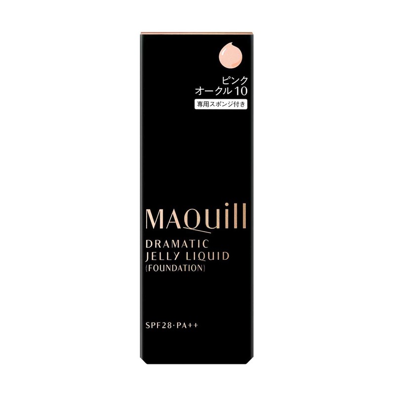 Maquillage Dramatic Jelly Liquid Foundation, Unscented, Pink Ochre 10, 1.0