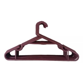 BP 10 Ganchos Para Ropa De Plástico Resistente Varios Colores