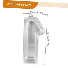 Aluminium Cake Mould with 3D Numbers for Birthday Parties Cake Baking Mould Metal Baking Tool Cake Mould with Numbers Cake Mould for the Kitchen