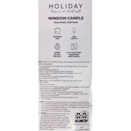 holiday living NEW - Holiday Living 7-in Lighted Window LED Candle - Battery-operat
