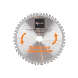 Slugger by Fein Stainless Steel Cutting Saw Blade - Fast and Accurate Cuts up to 1/4" in Aluminum, Mild & Thin Metals, 7" Diameter, 48 Teeth - 63502007520