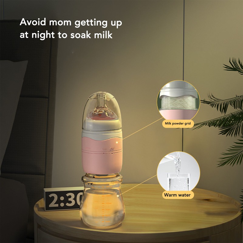 Quick Flush Baby Bottle Detachable Portable Press Rotate Quick Flush