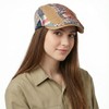 HIQIU Retro Patchwork Peaked Cap Men's Beret Cap, Flat Cap