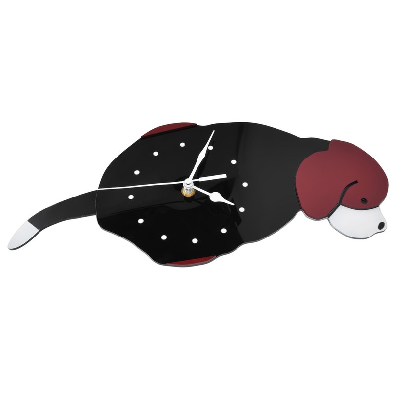 Wall Clock Swing Dog DIY Simple Fashion Silent Frameless Wall
