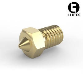 Lufix V6 Nozzle Brass 0.2 to 1.0 mm for 1.75 and 3.00 mm 3D Printer Filament Pack of 3 Nozzles V6 Hotend and Extruder Replacement Parts Premium 3D Printer Accessories (0.4 mm, 1.75 mm)