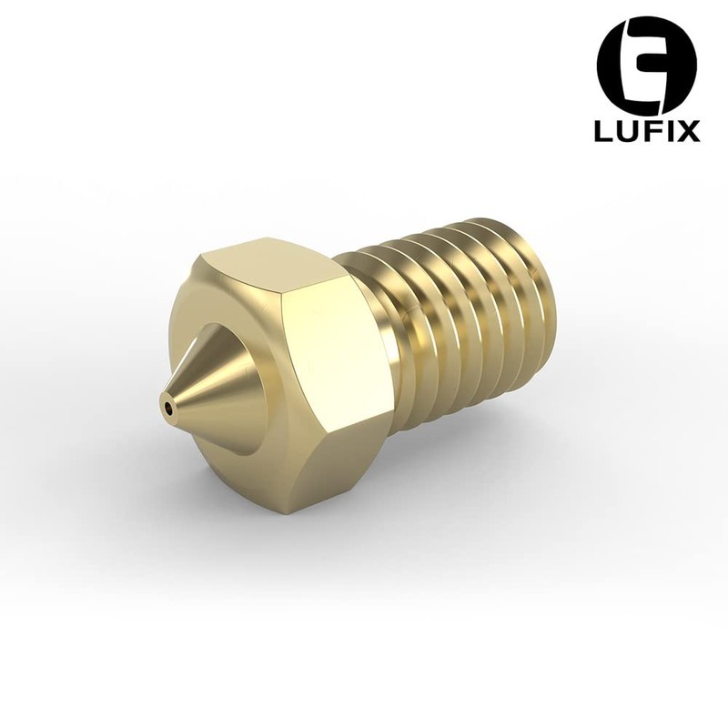 Lufix V6 Nozzle Brass 0.2 to 1.0 mm for 1.75