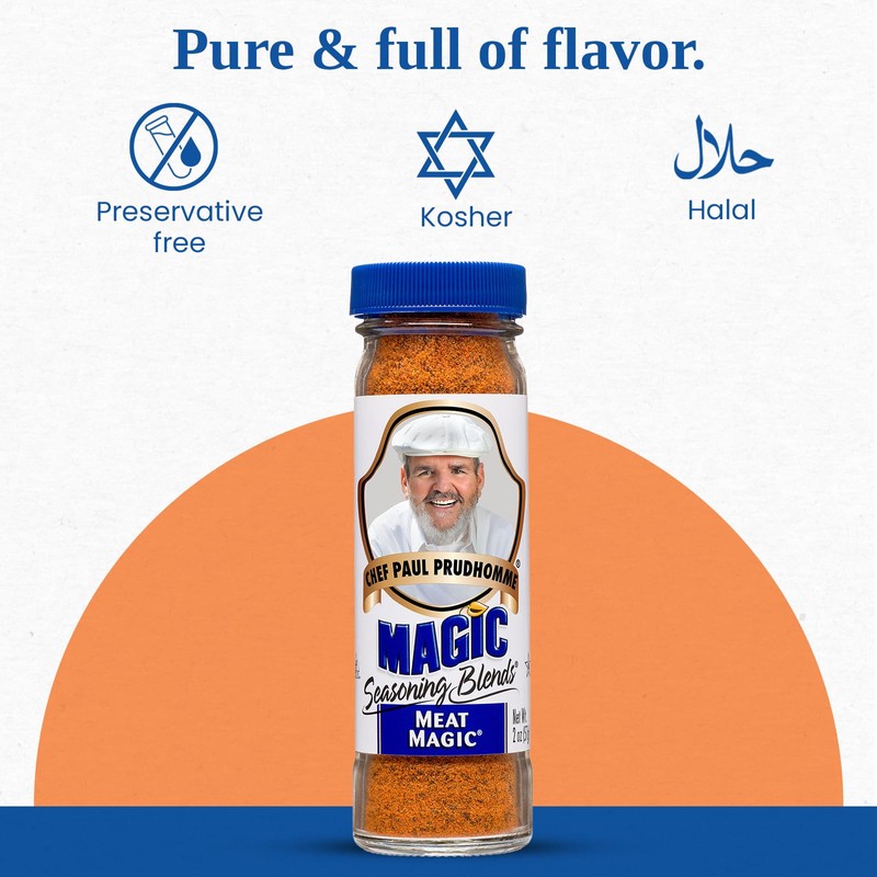 Chef Paul Magic Seasoning Blends Meat Magic | Bold &