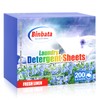 Laundry Detergent Sheets, 200 Loads Fresh Linen Scent Hypoallergenic Eco-Friendly,