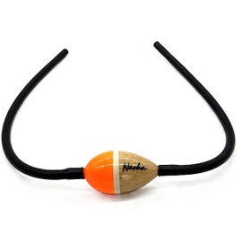 Neckz Floating Sunglass Strap For Men and Women, Ideal for Fishing, Boating, or Swimming, Balsa Wood Float Sunglass Retainer (Black/Orange)