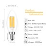 Lamsky E14 Dimmable LED Bulb,110V 600Lumens 60W Equivalent Warm White