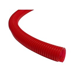 Kable Kontrol Colored Split Wire Loom Tubing 1/4 Inch 25 Ft Long - Red Conduit Cover for Cords - Corrugated Tubing and Protector for Automotive - Durable Polyethylene