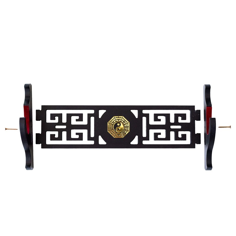 FOXSMZZ Sword Holder Japanese Bagua Velvet Padded Katana Stand Samurai