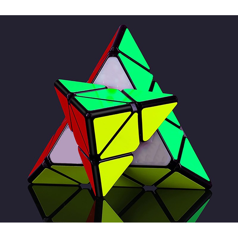 Pyramid Speed Cube Brain Teasers 3X3X3 Speed Cube Triangle Puzzle