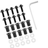 RASTKY 10 Piece Black Motorcycle Windscreen Screw Set Fits All