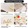 SHINVALE Arch Acrylic Wedding Table Numbers with Gold Foil Font