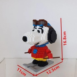 Hsanhe 1180 Pcs Snoopy Magic Blocks Set Mini Building Blocks Challenging Game Gift