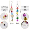 iikuru Y845 Parakeet Toy Hanging Birds Perch Wooden Swing, Small