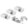 4Pcs Adjustable Sliding Door Stopper Roller Guide Hardware Accessory for