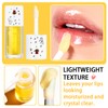 2PCS Honey Lip Balm and Lip Oil Set, Hydrating Overnight