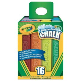 Crayola Washable Sidewalk Chalk 16 Ct. (Pack of 3)