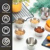100 Pcs 1.5oz Stainless Steel Sauce Cups Dipping Cups Mental
