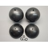 Generic 3pc 5"" Fireworks Plastic Ball Aerial Shell Mortar, Black