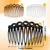 Wanmu 6 Pcs French Hair Side Combs, Plastic Twist Hair
