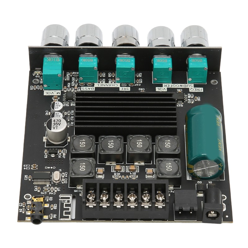 2x50W Bluetooth 5.0 Stereo Sound Receiver Amplifier Board 2.1Channel Subwoofer