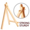 2 Pcs Mini Wooden Artist Triangle Easels Wooden Desktop Easel