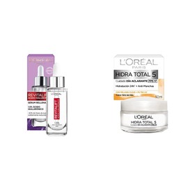 LOreal Paris Serum Facial Anti Arrugas Acido Hialuronico Revitalift LOreal ParisLOreal Paris Crema Antimanchas, Hidra Total 5, 50 ml                  