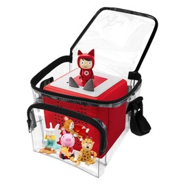 Transparent Carrying Case for Tonies Characters UK, Storage Bag for Toniebox, Transporter for Children's Toniebox Starter Set, Carrier for Creative Tonies Figures, Bag for Yoto Player and Yoto Cards