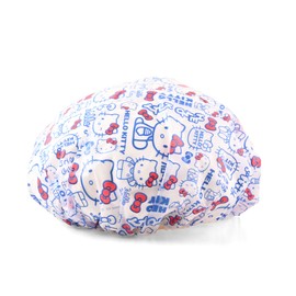 Kitty & Kuormi-Bunny Shower Caps for Women 2 Pack - Reusable Cute Kawaii Waterproof Hair Cover, One Size Fits All Hair Lengths, Perfect Shower Cap for Long Hair Use (Kitty 2 Pack)