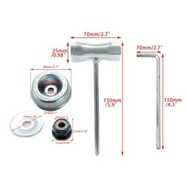 TALSWIF Blade Adapter Attachment Maintenance Kit fits Stihl FS55 FS55R FS56 FS56RC FS70R FS80 FS80R FS83 FS85 FS90 FS90R FS94 FS94R FS100RX FS110 FS120 FS130 FS130R FS240 FS250 FS-KM Brush Cutter