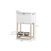zoovilla Parlor Pet Feeder Station, White