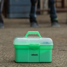 Woodside 8 Piece Equestrian Grooming Set for Horses with Carry Case, Brush, Comb, Pick & Scraper Included, All In One Bundle Pack